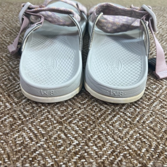 Chaco Lowdown Slide Strappy Sport Sandals Mauve Women's US Sz 8 Casual Water EUC - Picture 6 of 8